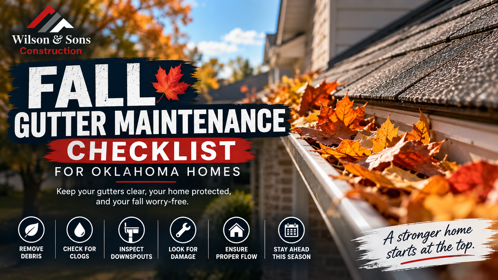 fall gutter checklist